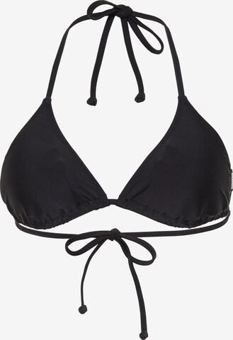 CHIEMSEE Triangle Bikini Top in Black: front