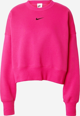 Nike SportswearSweater majica 'Phoenix Fleece' - roza boja: prednji dio