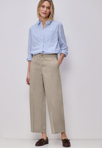 STREET ONE Loose fit Pleated Pants in Grey