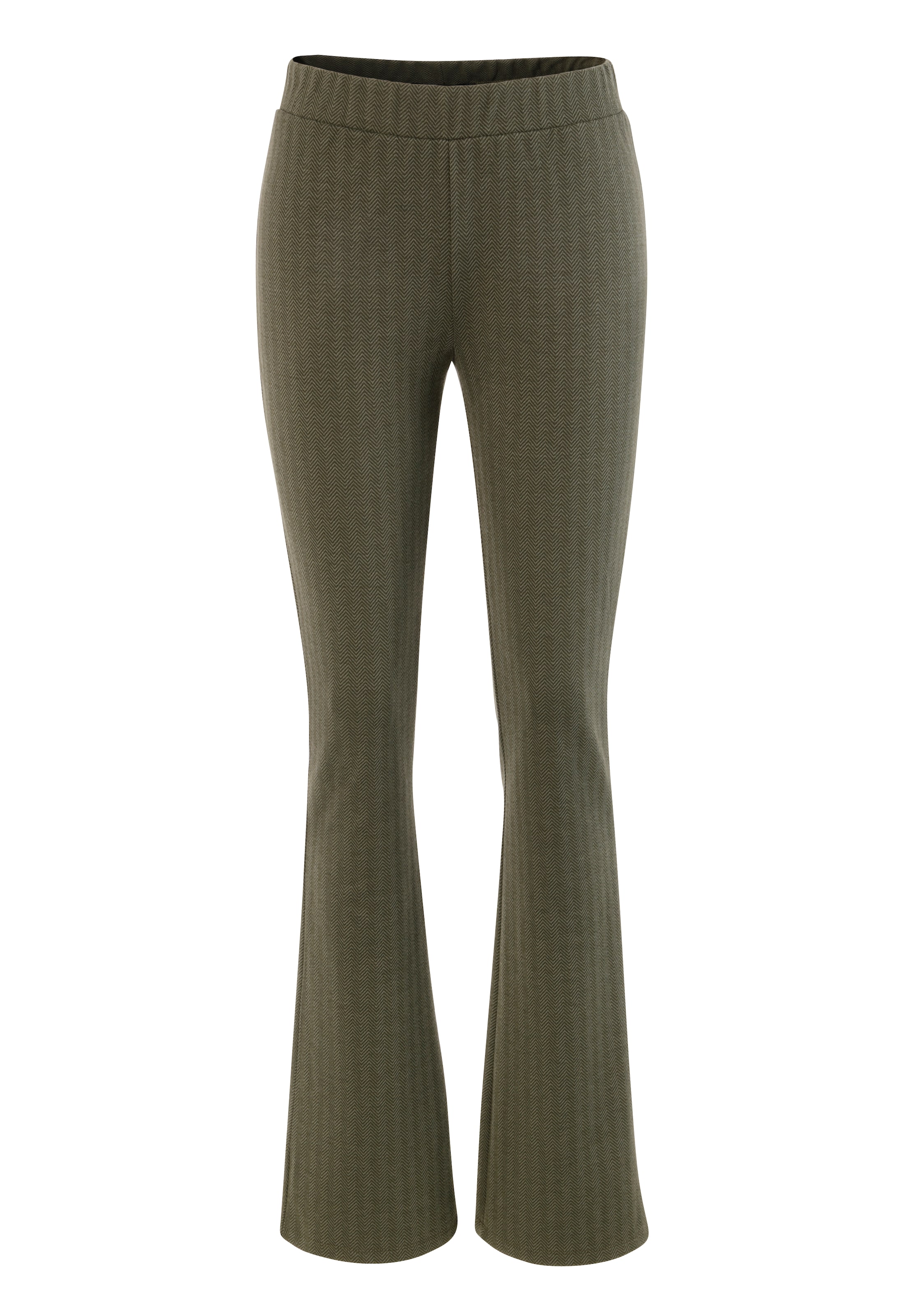 Aniston CASUAL Boot cut Leggings in Green: front
