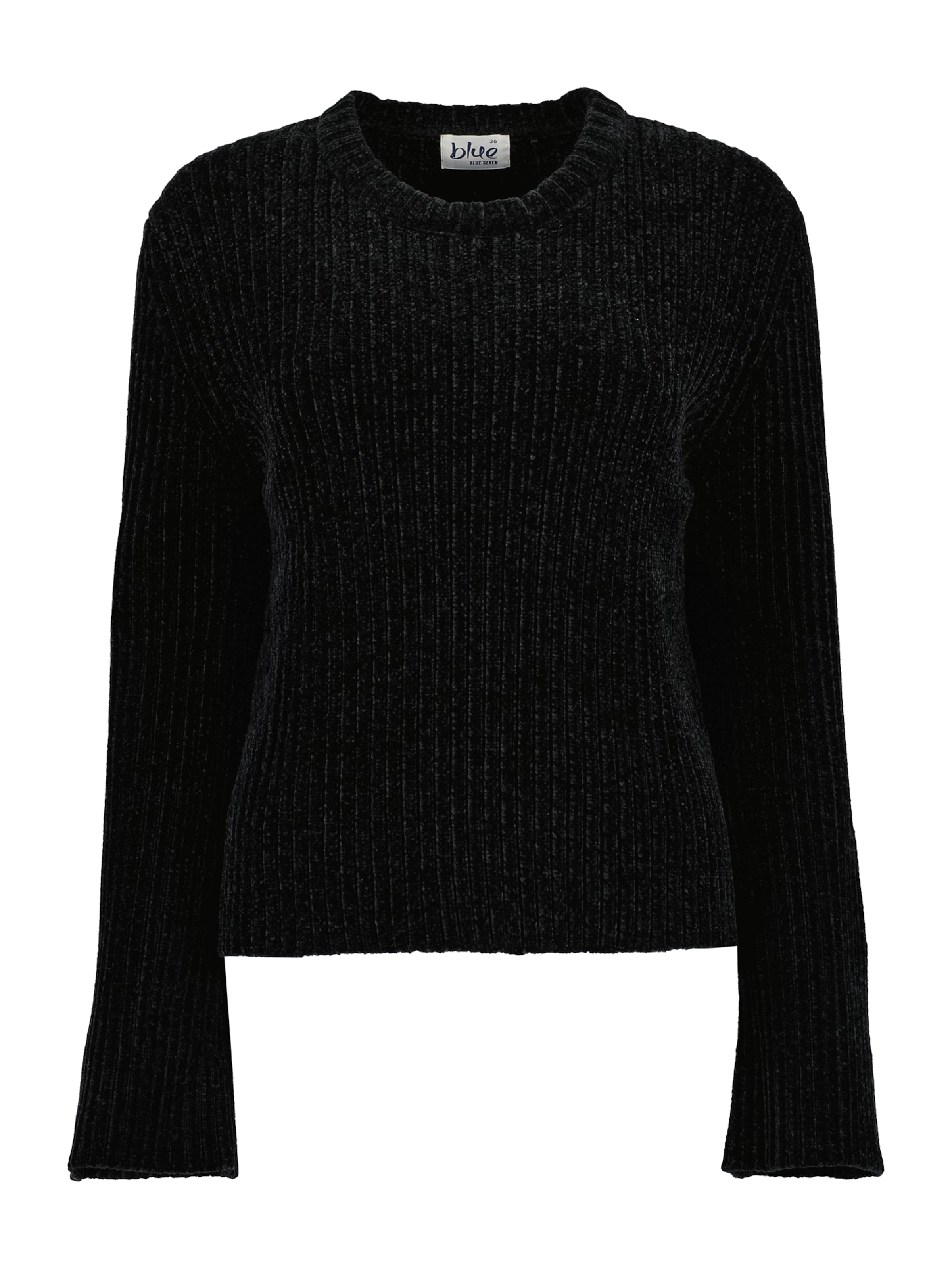 BLUE SEVEN Pullover 'Da' in Schwarz: Vorderseite