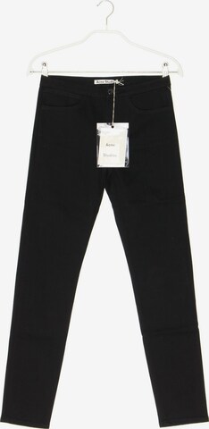 Acne Skinny-Jeans 25-26 in Schwarz: predná strana