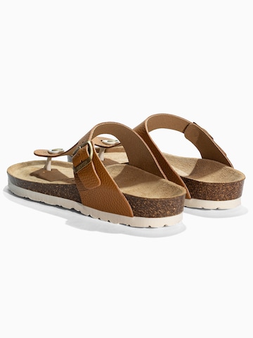 Bayton T-bar sandals 'Mercure' in Brown
