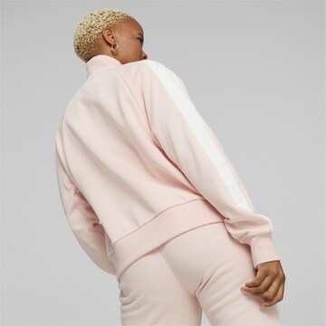 PUMA Sportief sweatshirt 'Iconic T7' in Roze