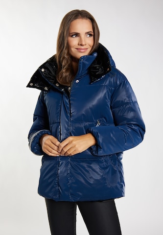 faina Winterjas 'Tylin' in Blauw: voorkant