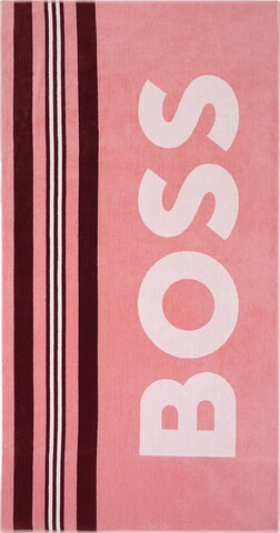 BOSS Beach Towel in Pink: front