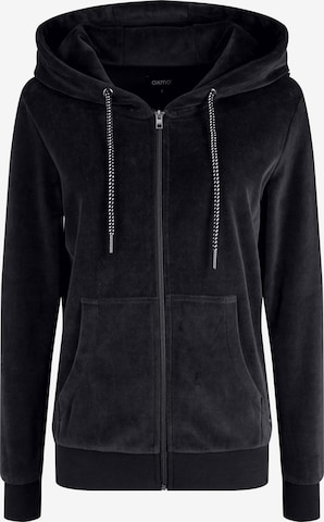 Oxmo Zip-Up Hoodie 'Nicky' in Blue: front