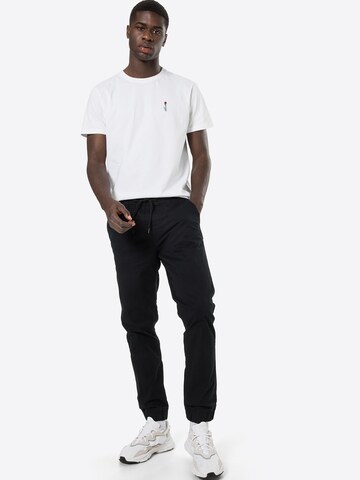 !Solid Tapered Pants in Black