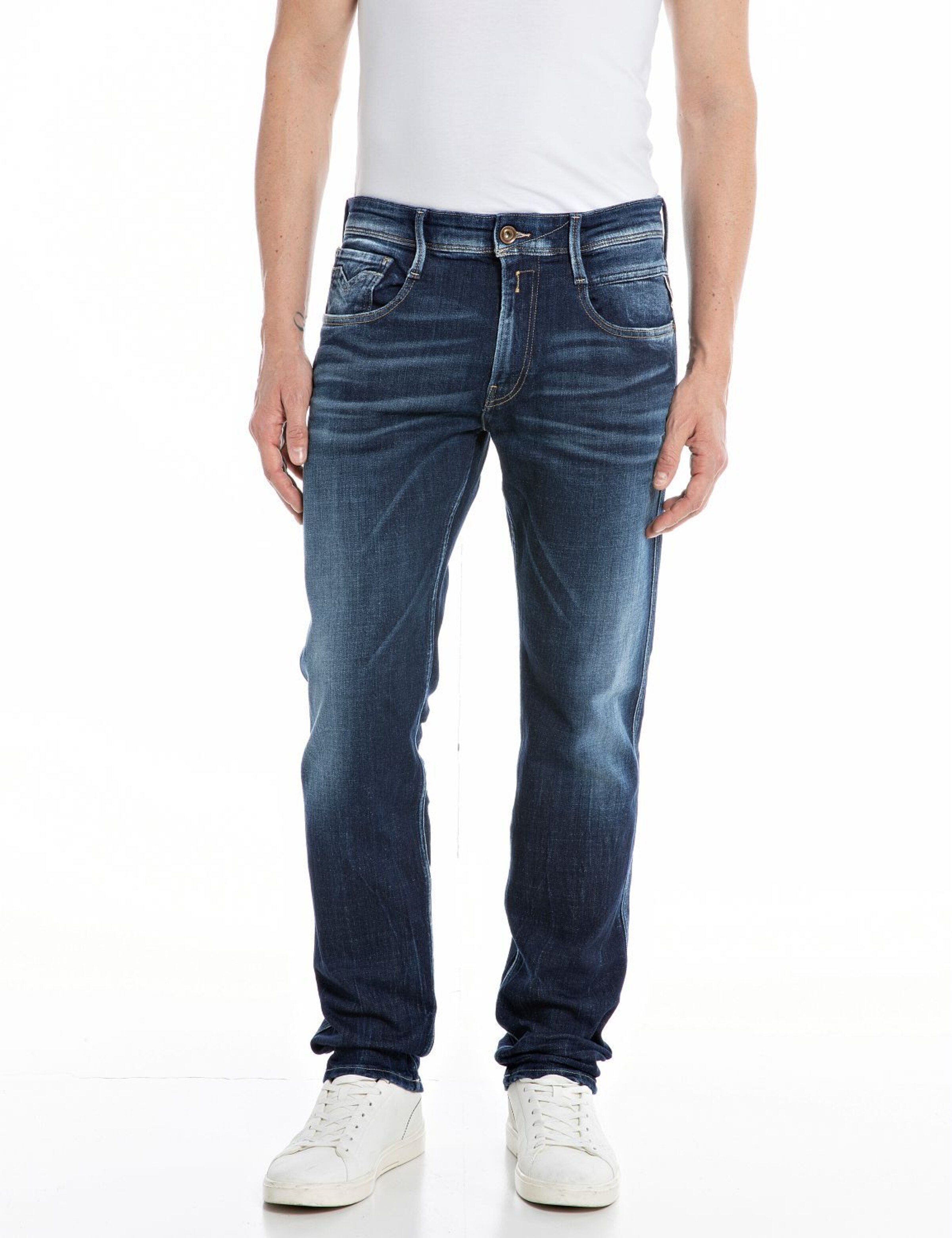 REPLAY Slim fit Jeans in Blue: front