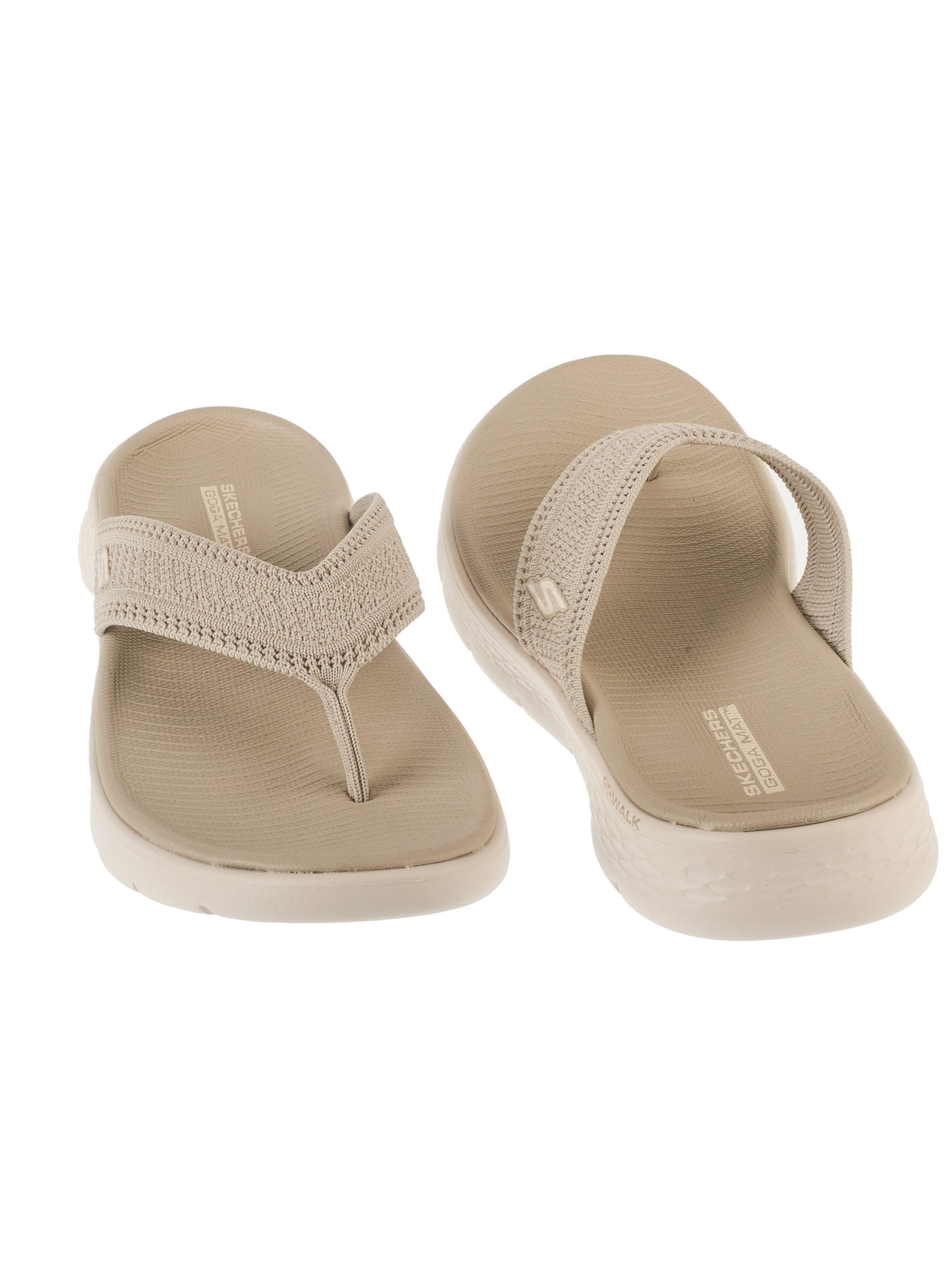 SKECHERS Teenslipper 'Skechers Go Walk Flex Sandal - Holly' in Beige