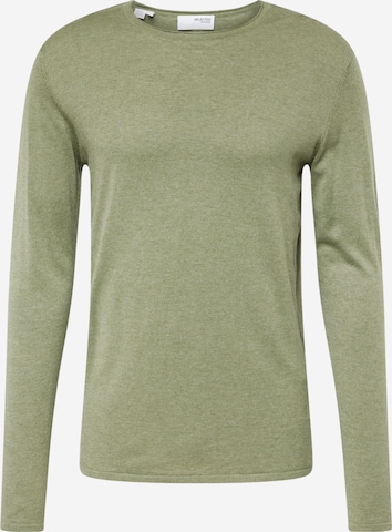 SELECTED HOMME Sweater 'ROME' in Green: front