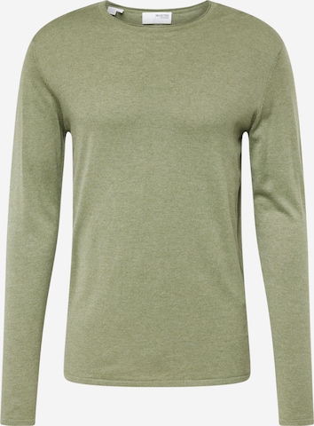 Pull-over 'ROME' SELECTED HOMME en vert : devant