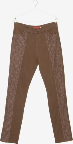 FARFALLA Pants in L in Brown: front