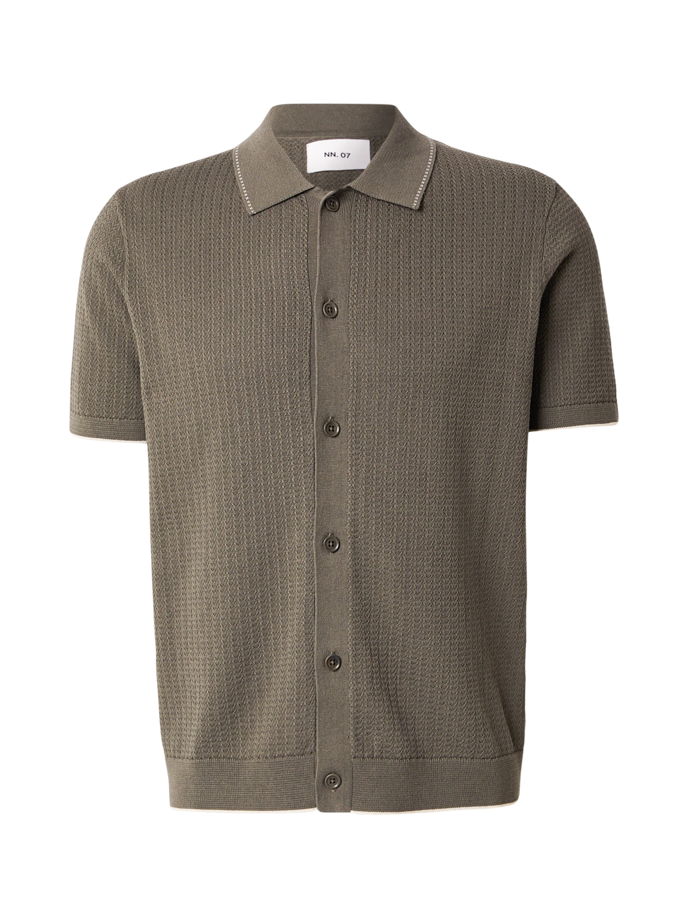Regular fit Camicia 'Nalo' di NN07 in verde: frontale