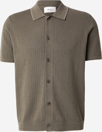 NN07 Regular Fit Paita 'Nalo' värissä vihreä: etupuoli