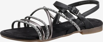 Rieker Remienkové sandále - čierna / strieborná, Produkt