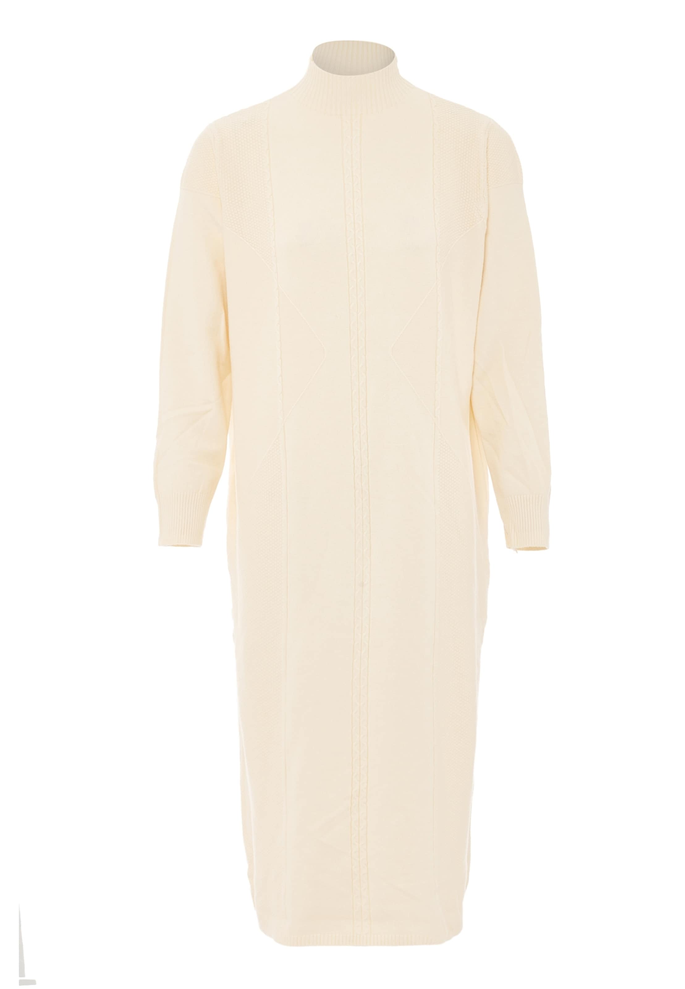 Jalene Strickkleid in wollweiß, Produktansicht
