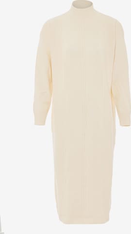 Jalene Gebreide jurk in Wit: voorkant