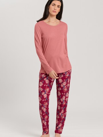 Hanro Pajama Shirt 'Sleep & Lounge' in Red