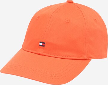 TOMMY HILFIGER Cap in Orange: front