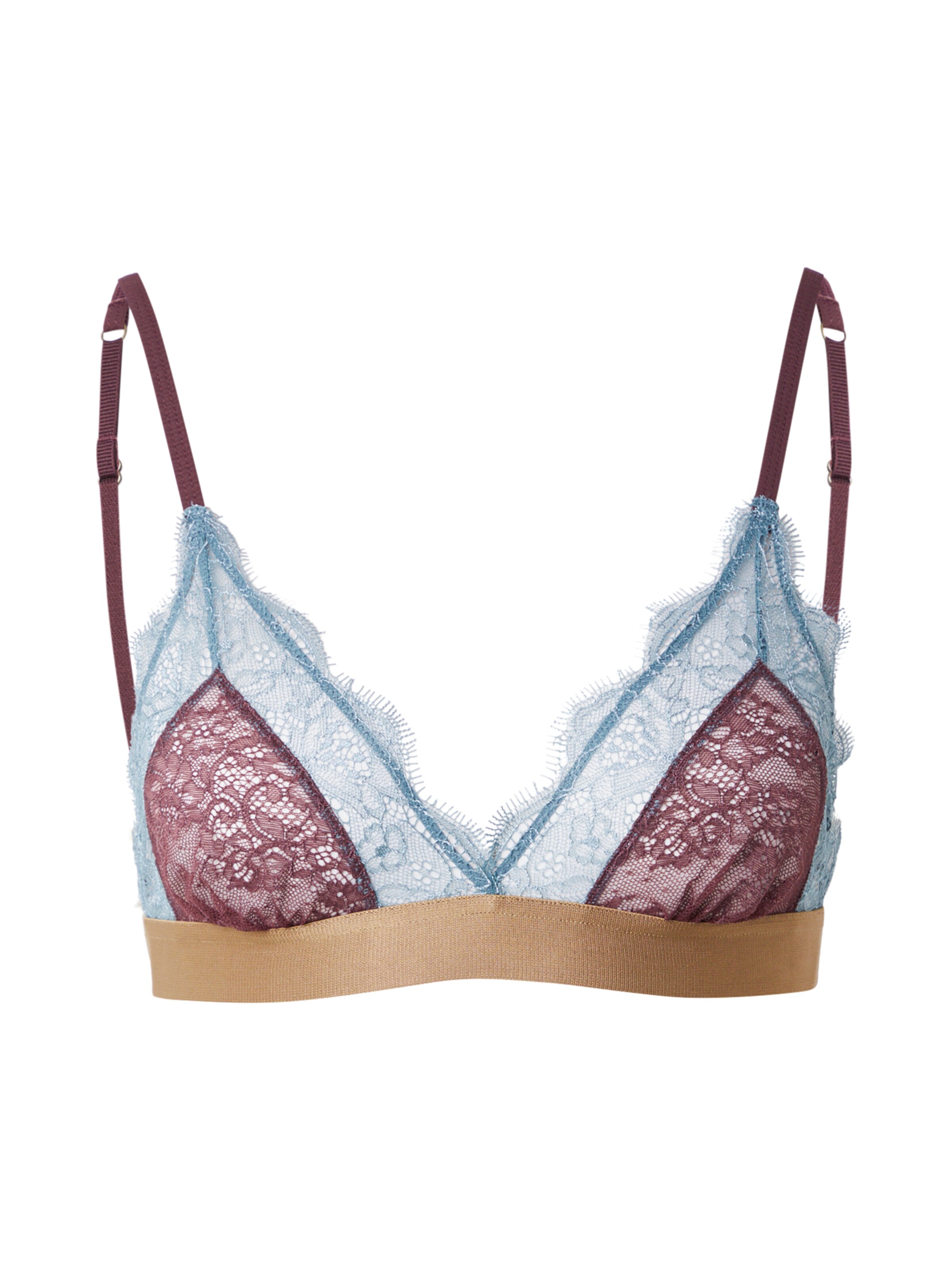 LOVE Stories - Triangular Soutien 'LOVE LACE' em vermelho: frente