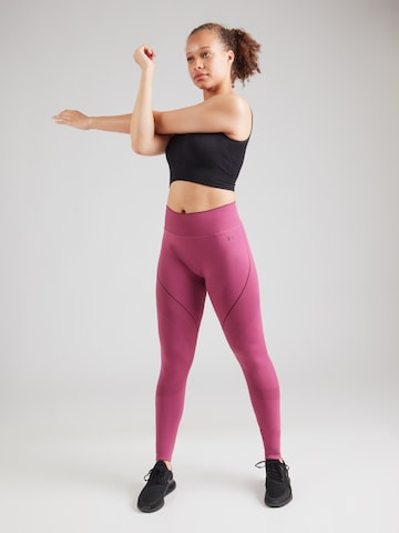 rozā UNDER ARMOUR Šaurs Sporta bikses 'Vanish'