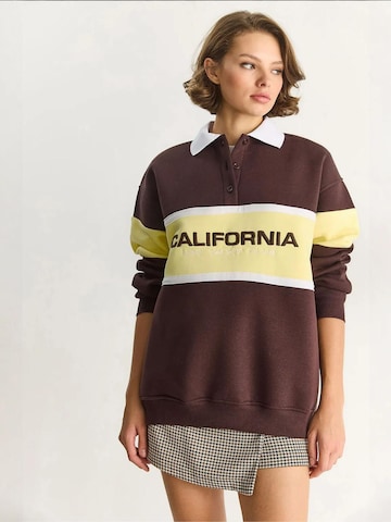 Sweat-shirt Bianco Lucci en marron