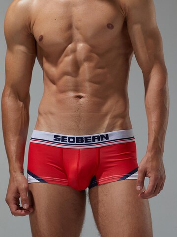 SEOBEAN Boxershorts 'Slash Side Line' in Rot: Vorderseite
