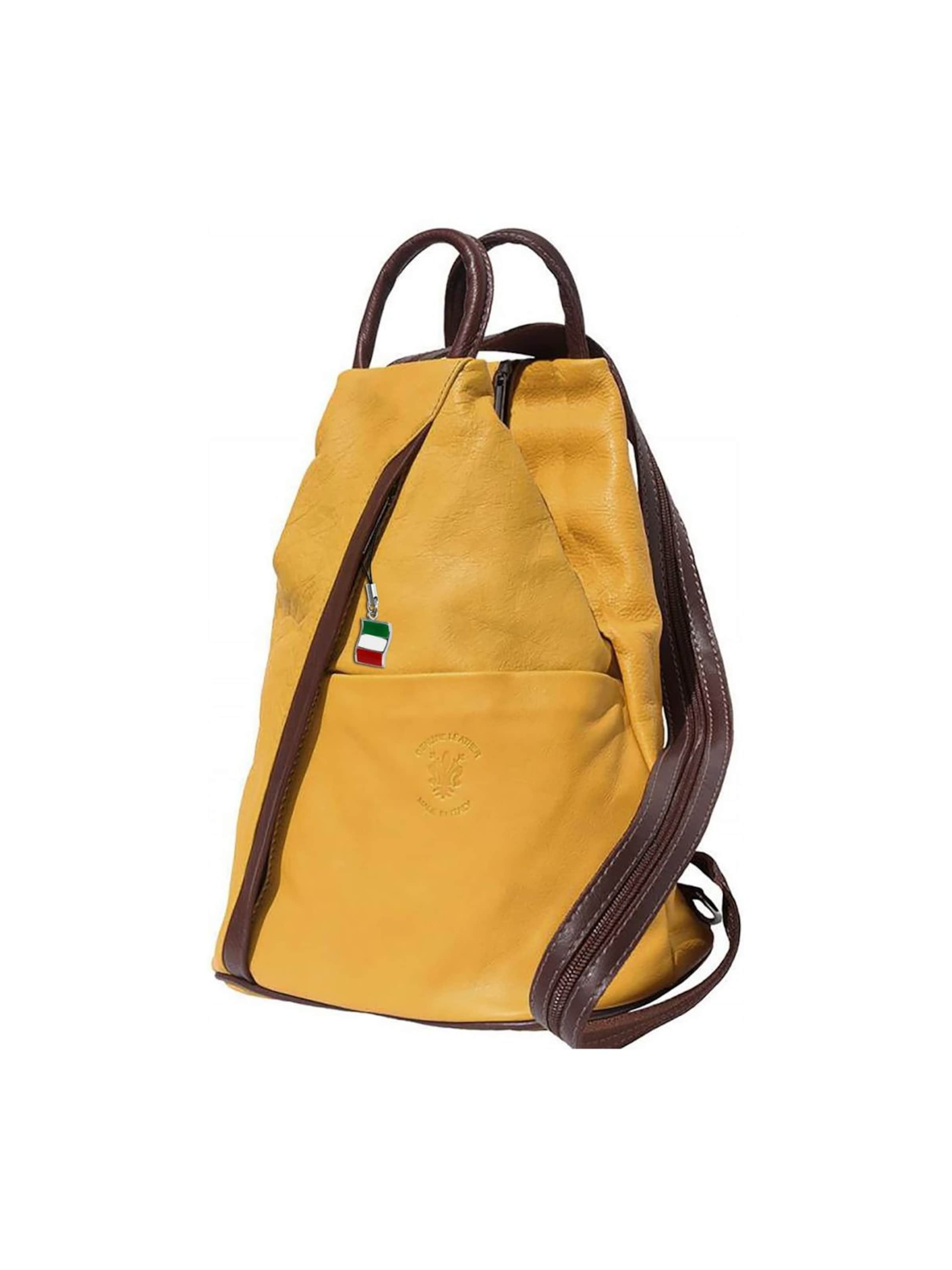 Sac à dos Florence en jaune : devant