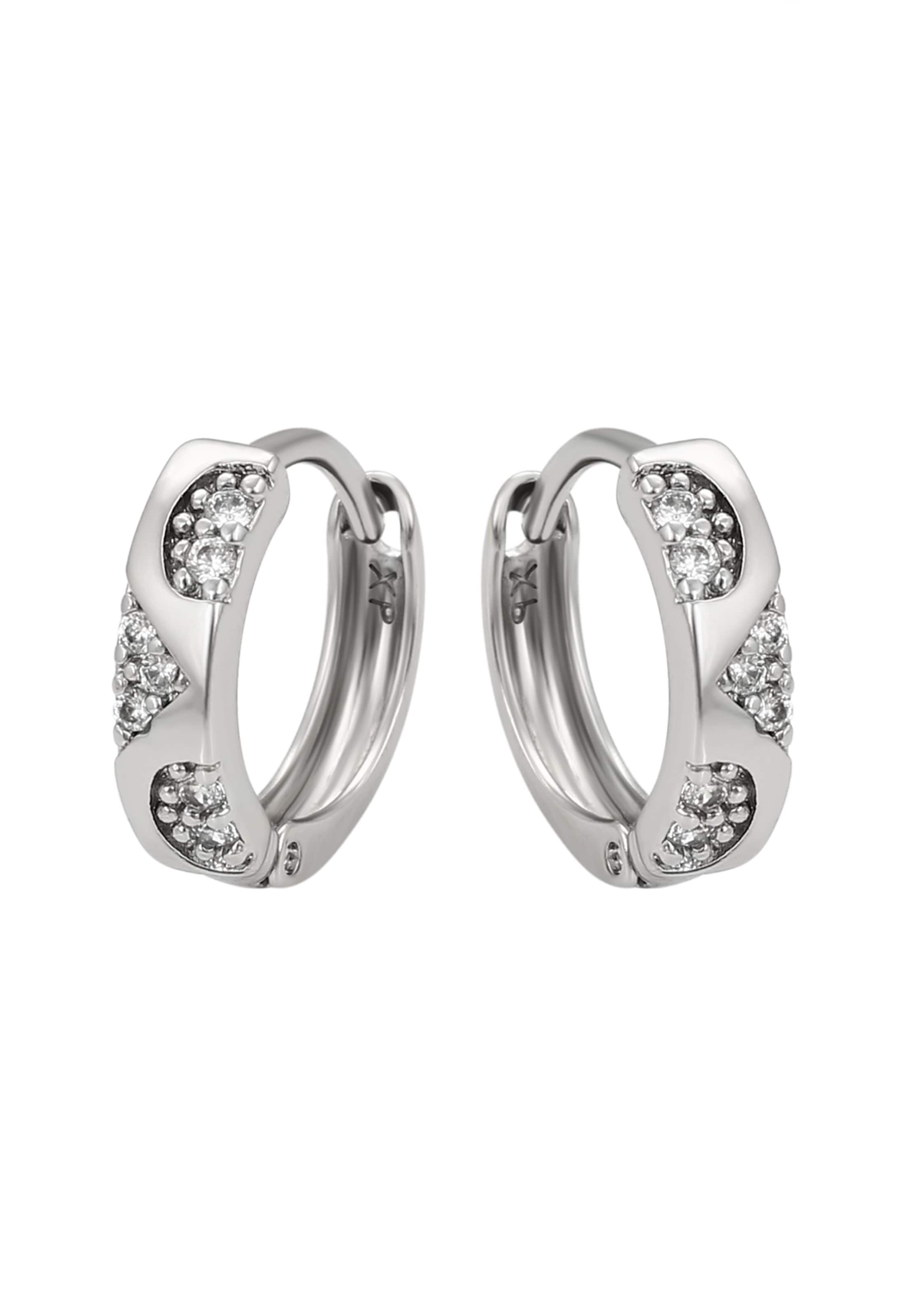 Boucles d'oreilles faina en argent : devant