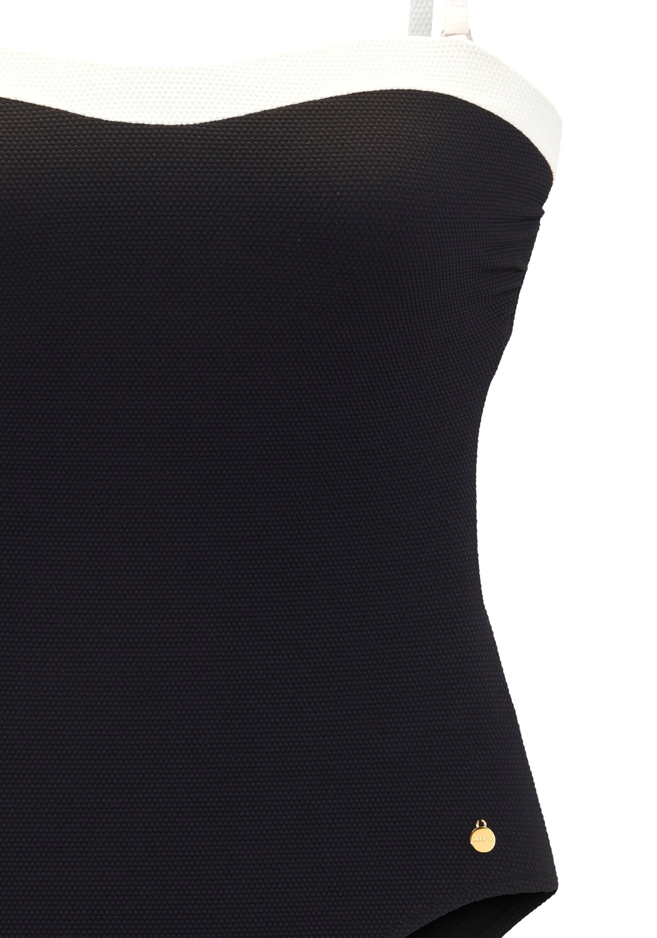 LASCANA Bandeau Swimsuit in Black