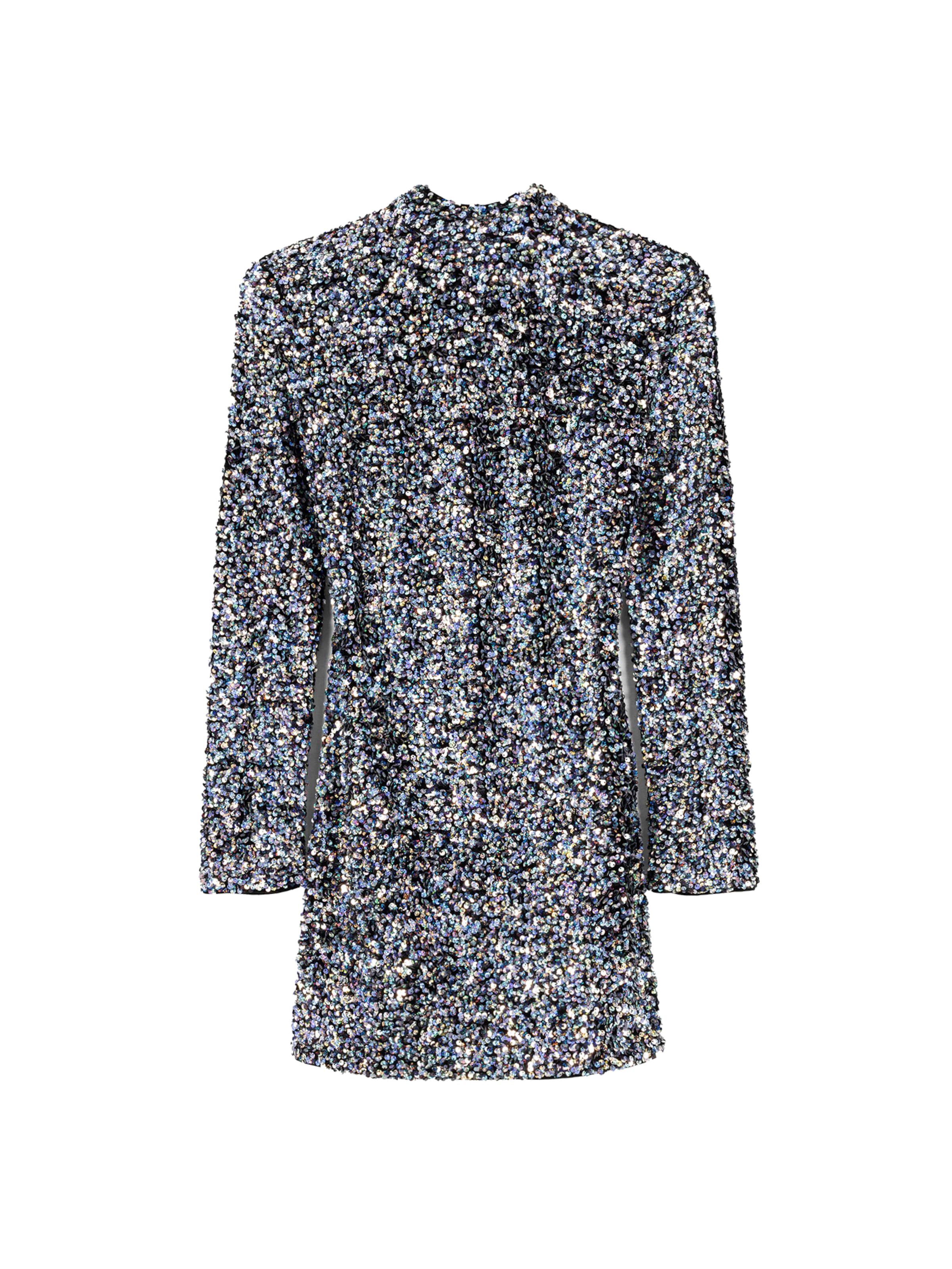 Bershka Koktejlové šaty – černá: přední strana