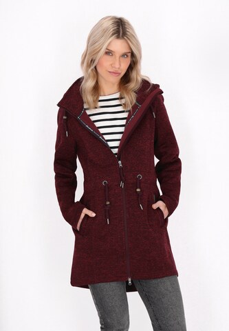 Veste en polaire Schmuddelwedda en rouge : devant