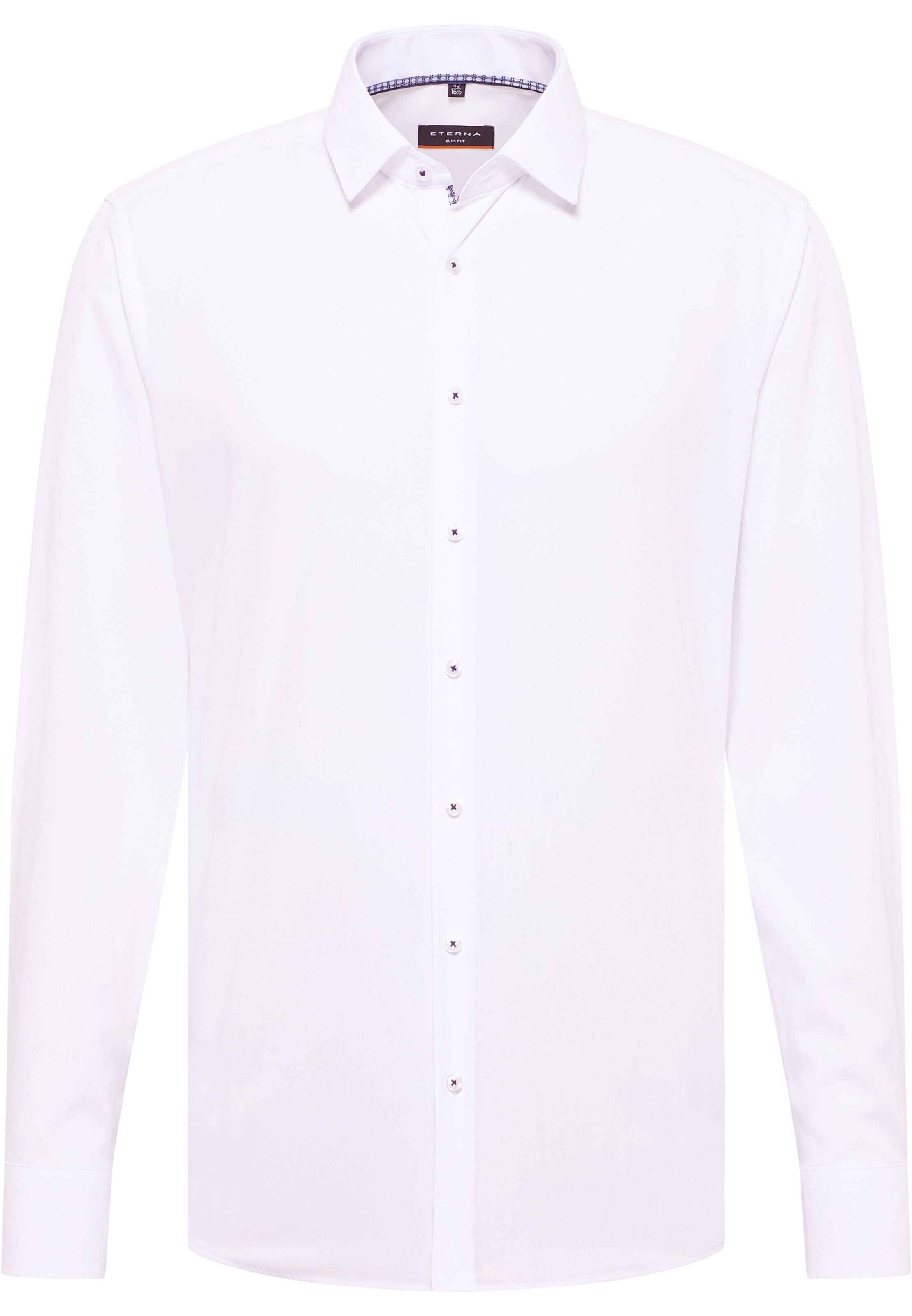 ETERNA Slim fit Business shirt in White: front