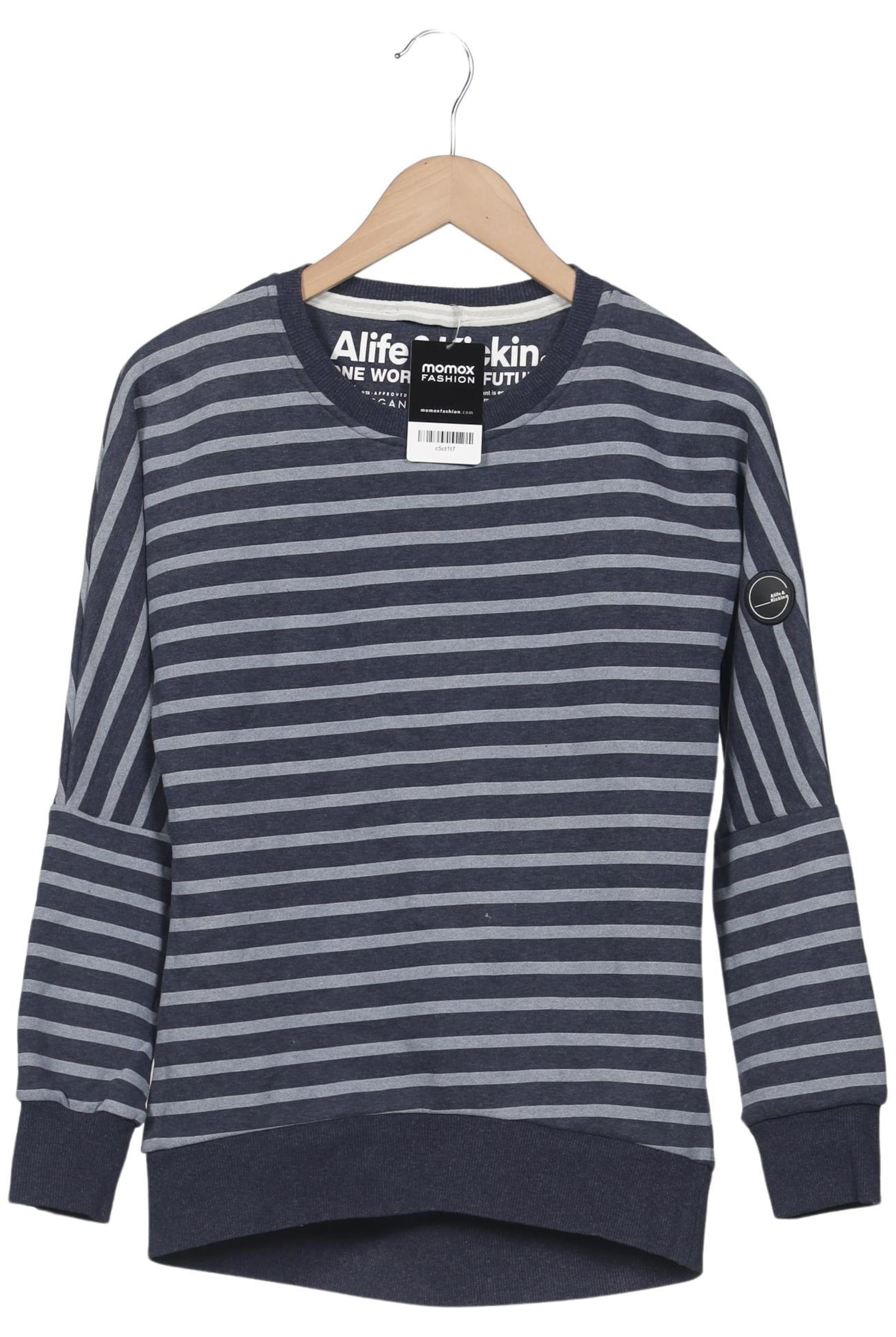 alife & kickin Sweatshirt & Zip-Up Hoodie in S in Blue: front