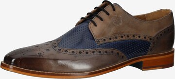 MELVIN & HAMILTON Veterschoen in Blauw: voorkant