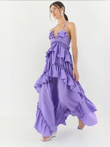 Bianco Lucci Evening Dress in Purple: front