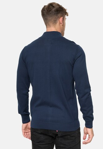 INDICODE JEANS Knit cardigan 'Lau' in Blue