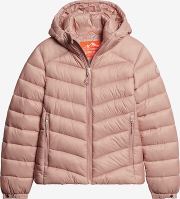 Superdry Winterjas in Roze: voorkant