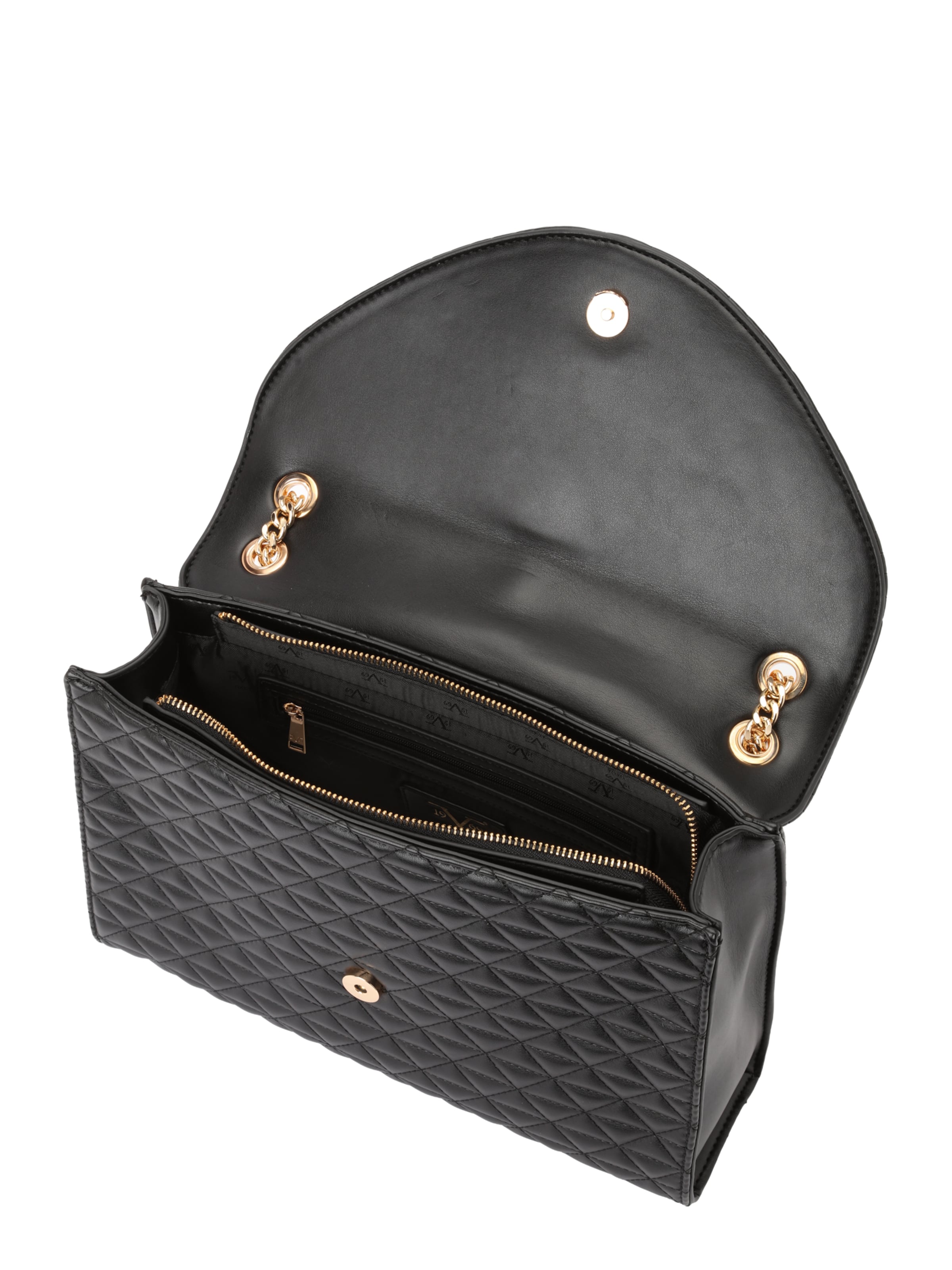 19V69 ITALIA Τσάντα ώμου 'Seraphina' σε μαύρο: κορυφή