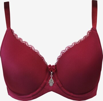 SugarShape T-shirt Bra in Red: front