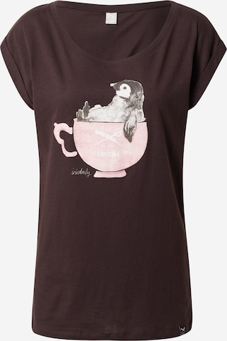 Iriedaily Shirt 'Pingulax Tee' in Brown: front