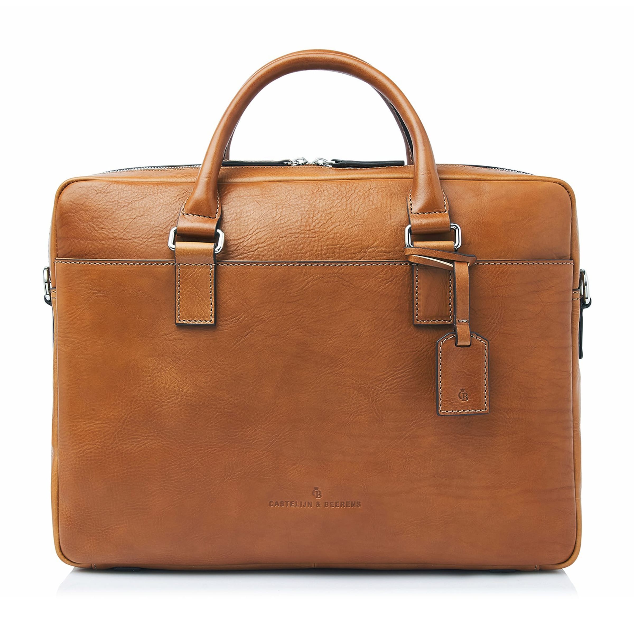 Castelijn & Beerens Aktentasche 'Rick' in Braun: Vorderseite