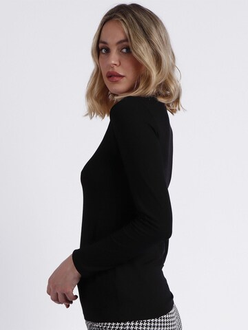 admas - Top 'ADMAS Camiseta Manga Larga Pico Raso para Mujer' en negro