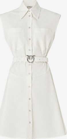 PINKO Kleid 'PINKO ANACETA ABITO POPELINE ABITO' in Weiß: Vorderseite