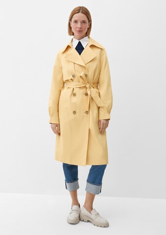 s.Oliver BLACK LABEL Between-seasons coat in Yellow