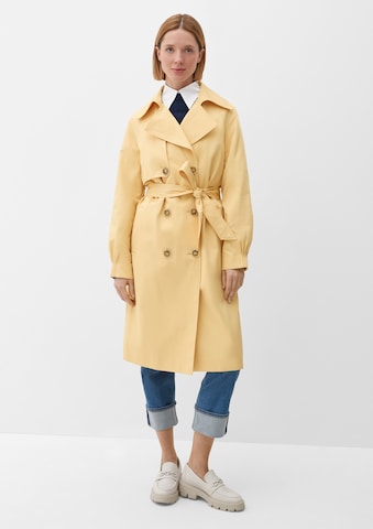 s.Oliver BLACK LABEL Between-Seasons Coat in Yellow