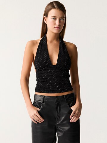 Pull&Bear Top - Čierna: predná strana