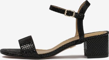 Kazar Páskové sandály – černá: přední strana