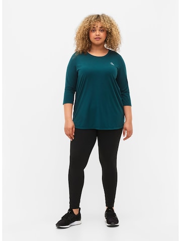 T-shirt 'ABASIC ONE' Active by Zizzi en vert